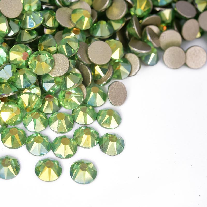16 Cut Sides Eight Big And Eight Small Imitation Austrian Flat Bottom Drill Nail Drill Ab Color Diy Mobile Phone Case Glass Accessories Rhinestone