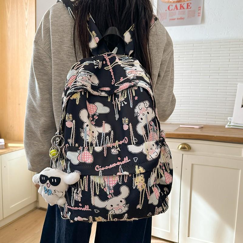 Schoolbag New Elementary School Bag Cute Anime Cartoon Backpack Yugui Dog Going Out Lightweight Versatile Backpack Women