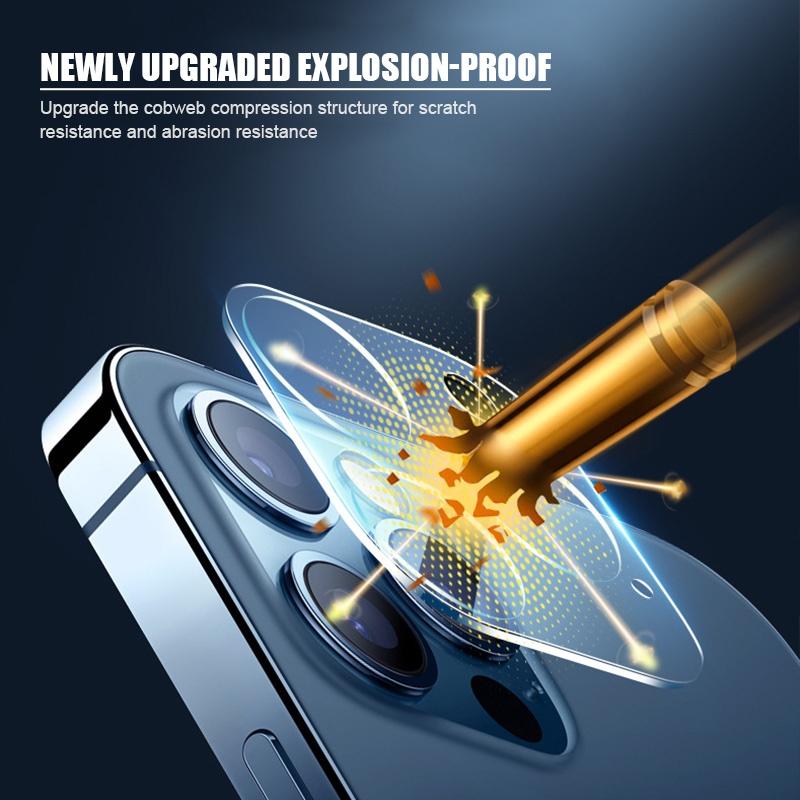 For iPhone 16 15 14 Plus 13 12 11 Pro Max 3D Full Cover Tempered Glass Film HD Camera Lens Screen Protector Cover