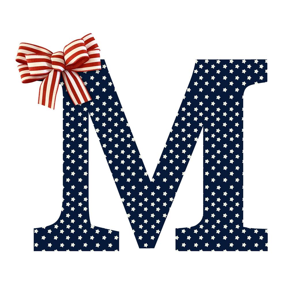 26 Letter House Sign 4th Independence Day Wooden House Sign Decoration