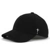 Cappellini da Baseball Unisex Semplici con Ricamo a Croce e Goccia d'Acqua Primavera e Autunno Outdoor Regolabile Cappello Casual Cappello Parasole