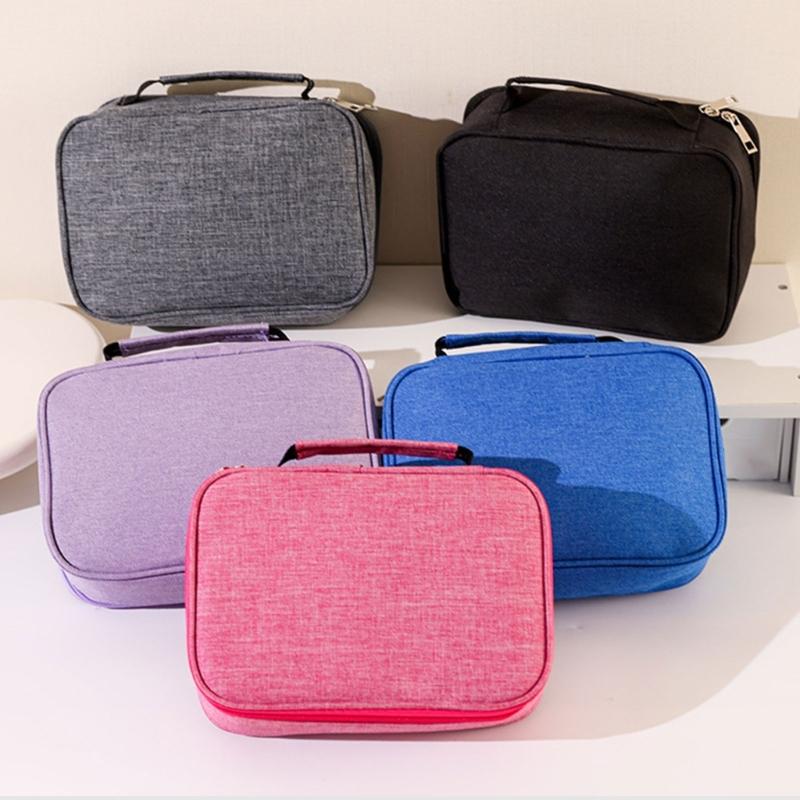 High Capacity Pen Case Multifunctional Pen Pouches 72 Slots Colored Pencil Bag With 2 Removable Sleeves Portable Pen Bag