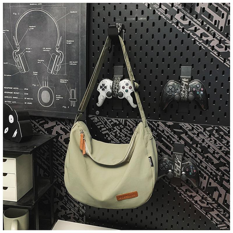 

Nylon cloth bag women s large-capacity new summer shoulder messenger bag versatile high-end dumpling bag зелёный