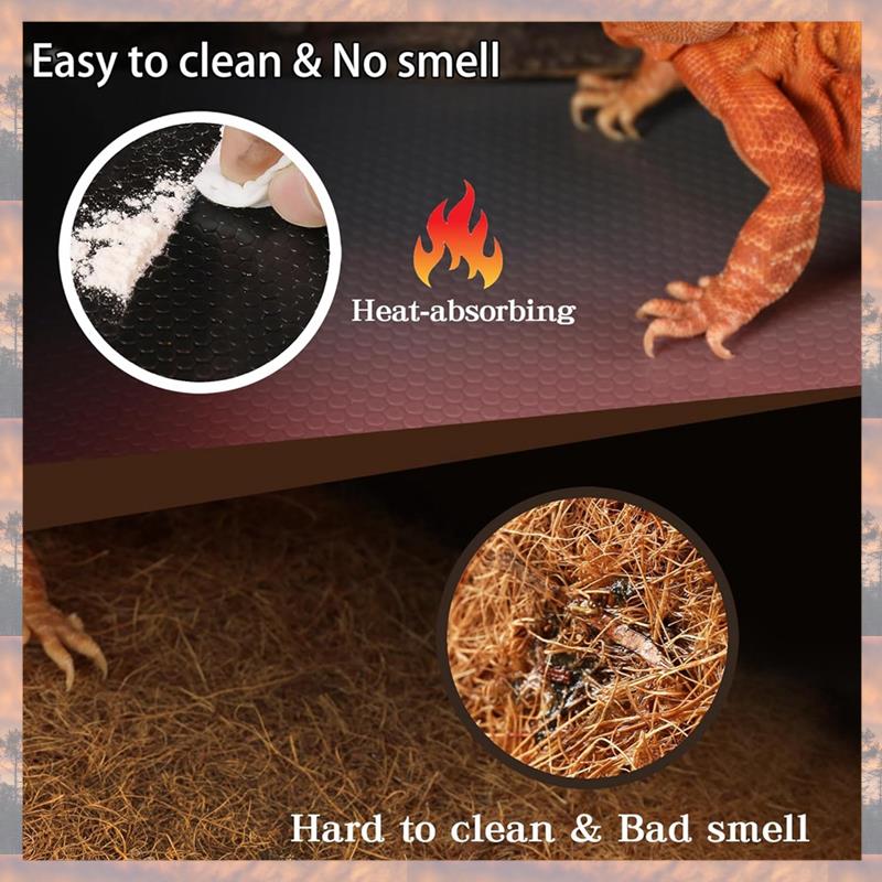 2025 Trend Reptile Mat,Reptile Terrarium Substrate Liner For Leopard Gecko, Lizard,Snake,Tortoise,Reptile Flooring