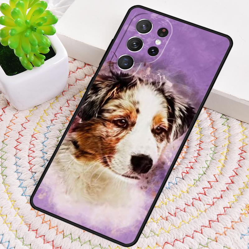 Australian Shepherd Dog Phone Case for Samsung Galaxy note 10 pro S26 Ultra S23 S24 FE S25 S21 S22 PLUS shockproof Cove