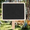 20pcs Blackboard Clip Party Props Wooden Clip Photos Peg Portable Memo Clips Ornaments Rectangle for Home Furnishing Decoration