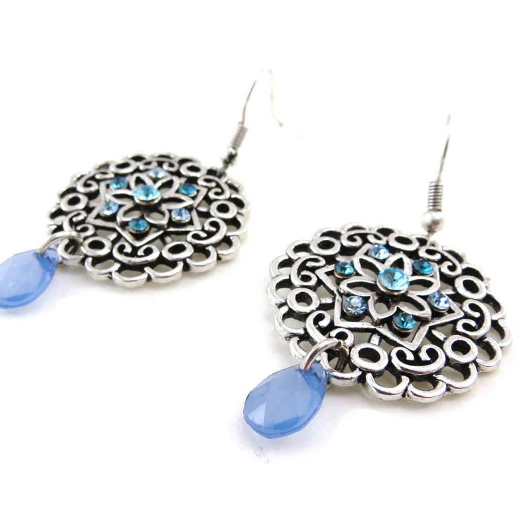 NOA [G0410] - Blue 'Carmen' Designer Earrings