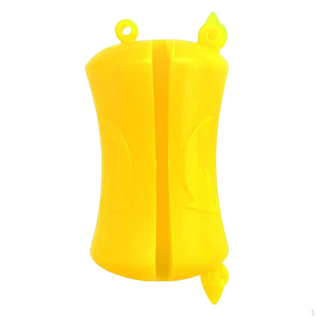 Fishing Rod Fixed Ball Clip Fasteners Flexible Silicone Pole for 2 Section