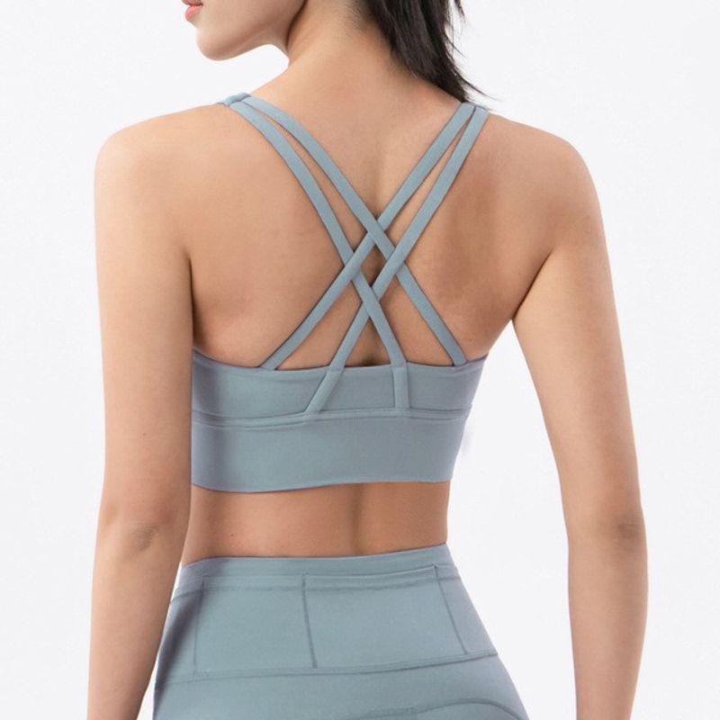 With Chest Pad Spring and Summer New Yoga Clothes Intimates Sports Push up Bras Anti-Vibation Shaping Vest Running Vest Fitness