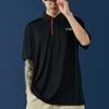 Li Ning Embroidered Logo Loose Fit Short Sleeve Polo Shirt Men Tops Black APLR029-1