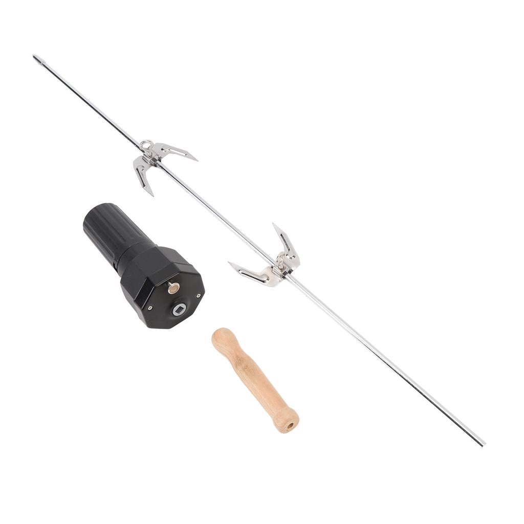 Kit Griglia Girevole con Motore Elettrico a Batteria Rotazione Automatica Kit Girevole Portatile