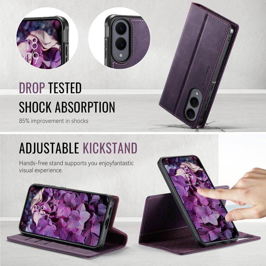 For Samsung Galaxy S25 S24 S23 S22 S21 S20 Ultra Detachable Wallet Case Compatible with Magsafe, 2-in-1 PU Leather Flip Cover
