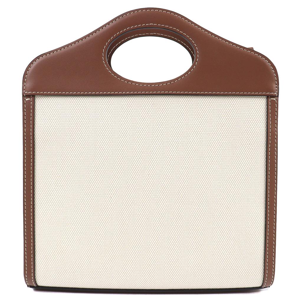 Pristine BURBERRY Shoulder Bag Mini pocket bag Canvas and leather 8039361 Used