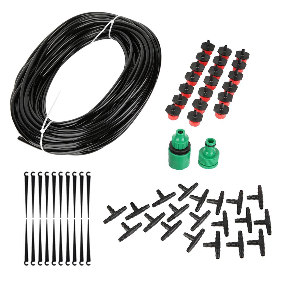 

20M Micro Drip Irrigation System Auto Timer Self Plant Watering Garden Hose Kit