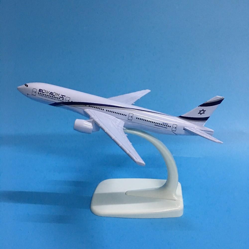 Jason Tutu Plane Model Airplane Israel Boeing B777 Aircraft Model Diecast Metal 1:400 16cm Model Airplanes Plane Toy Gift