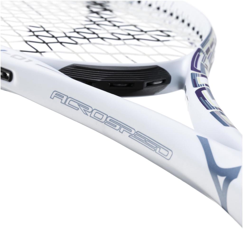 MIZUNO AcroSpeed Tennis Racket for Soft Tennis Portable Case Ice Blue x Purple 63JTN6A3 V-01 (Unisex) (Frame Only, Included)
