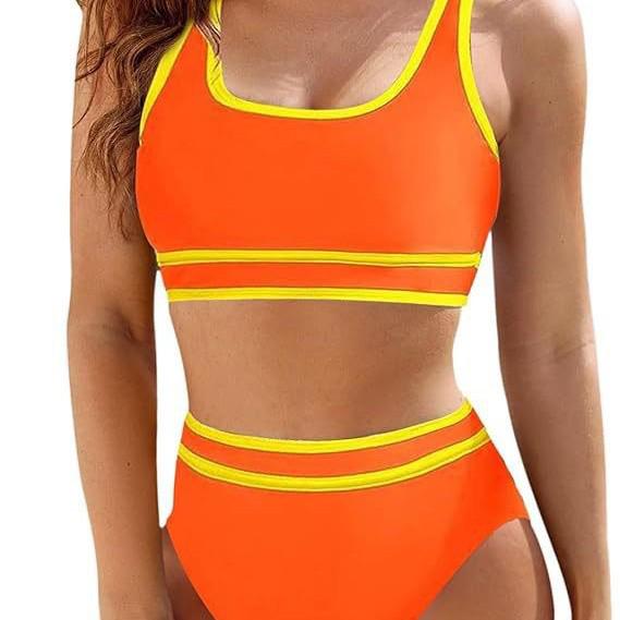 2025 Euro-American Chic Backless Solid Color Sexy Bikini
