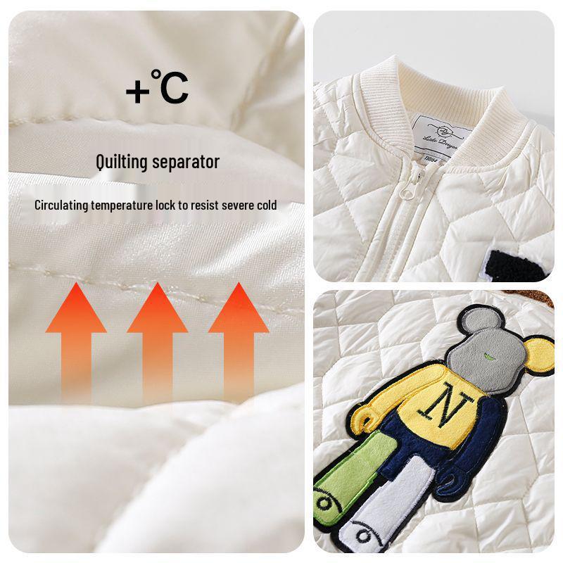 Sangluo Girls' Lightweight Cotton Baseball Jacket - New Autumn/Winter Stylish Padded Coat