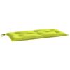 VidaXL Garden Bench Cushion, Bench Cover with Ties, Waterproof Outdoor Cushion, Bright Green 110x50x7cm 361822