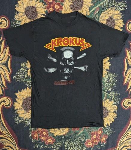 Krokus Band 1983 Headhunter World Tour Black Vintage Shirt S-234XL PA151 XXXXL