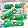 Large Capacity Pencil Case Cartoon Panda Pen Pouches Light Weight Pen Pouches Zippered Pen Case Travel Makeup Bag