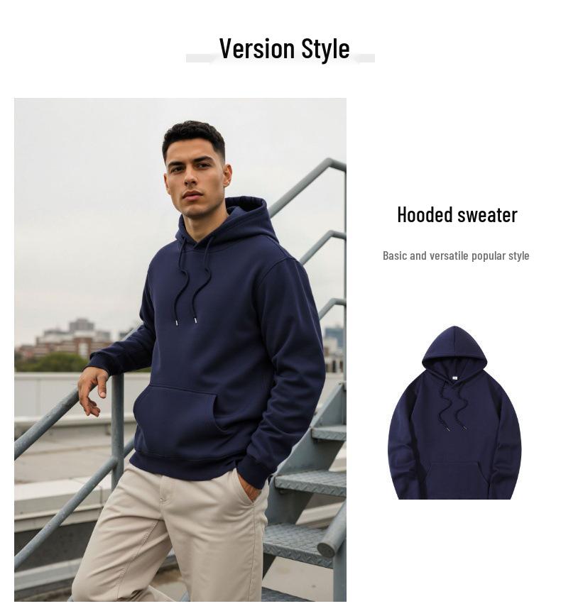 Spring & Autumn Street Style Hooded Fleece Sweatshirt - Casual Sports Pullover for Couples
