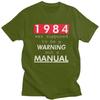 Mens George Orwell 1984 Was Not Supposed To Be Manual T Shirts Short Sleeve 100 Cotton TShirt Novelty Loose Fit Clothing