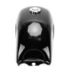 Motorcycle Gas Fuel Petrol Tank Retro Metal Fuel Tank with Cap Universal for Motorbike Glossy Black Paint