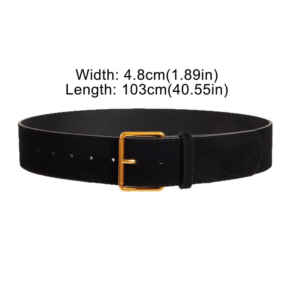 Trendy Pin Buckle Waistband Luxury Design Business Waist Strap Retro Trouser Dress Belts  For Women