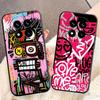 Graffiti Fashion Art Soft Phone Case for Xiaomi Redmi Note 12 13 14 15 Pro Plus 11 12S 11S 11T 10 4G Black Cover Back Shell
