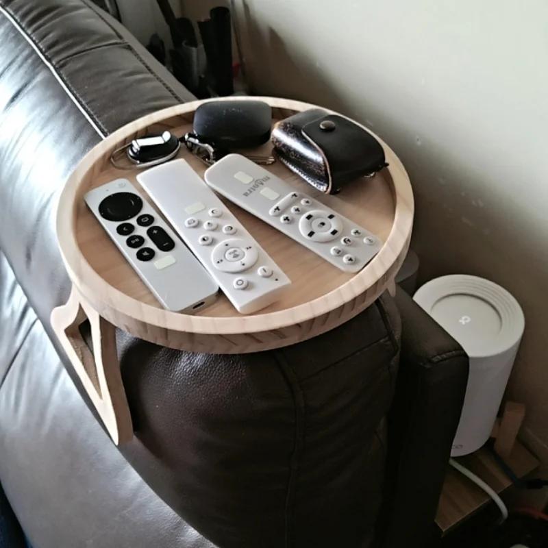 Sofa Armlehnen-Clip-Ablage, hölzerne Sofa-Armlehnen-Ablage, ausziehbare Sofa-Ablagetisch-Klammer