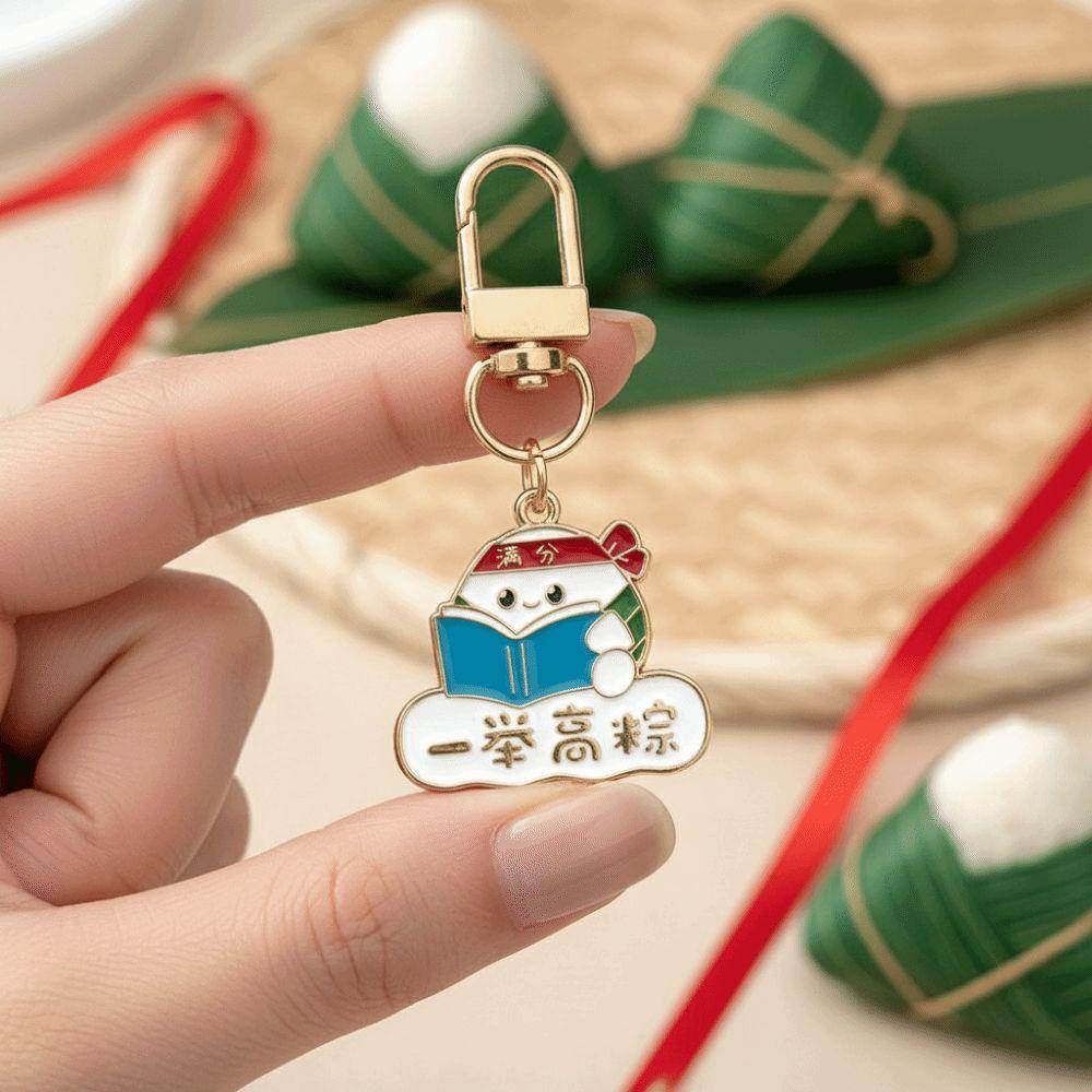 Mini Zongzi Key Chain Cartoon Rice Dumpling Key Ring Bag Accessories Car Key Accessories Bag Charm