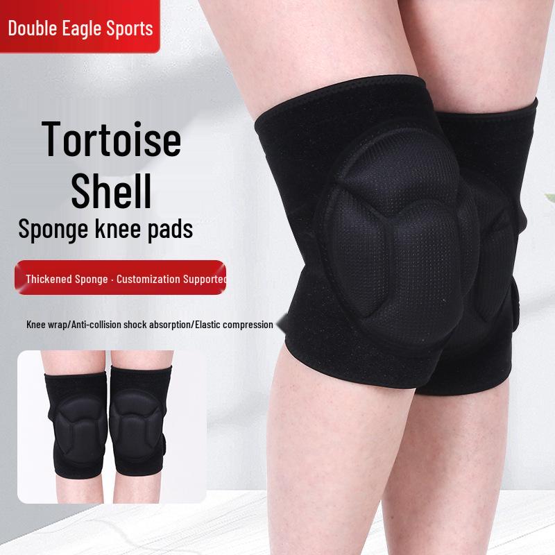 Turtle Shell Thickened Sponge Knee Pads for Dance, Running, Crawling, and Sports - Anti-Collision Knee Joint Protectors. Knee Pad