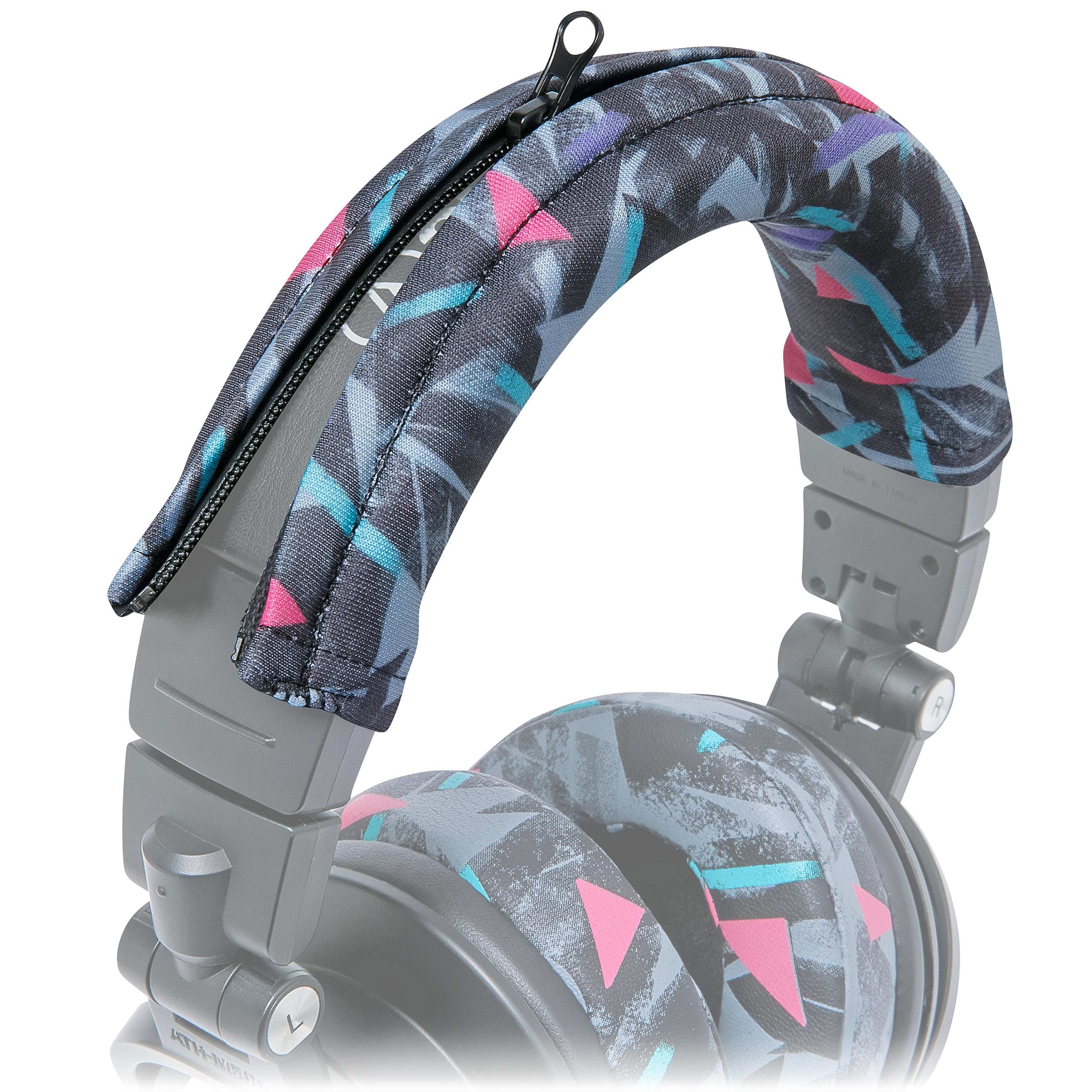 

WC BandZ V2 Protective Headband Cover for Audio Technica ATH M Series Headphones Made with Wicked Cushions Machine No Peeling Leather Compatible with