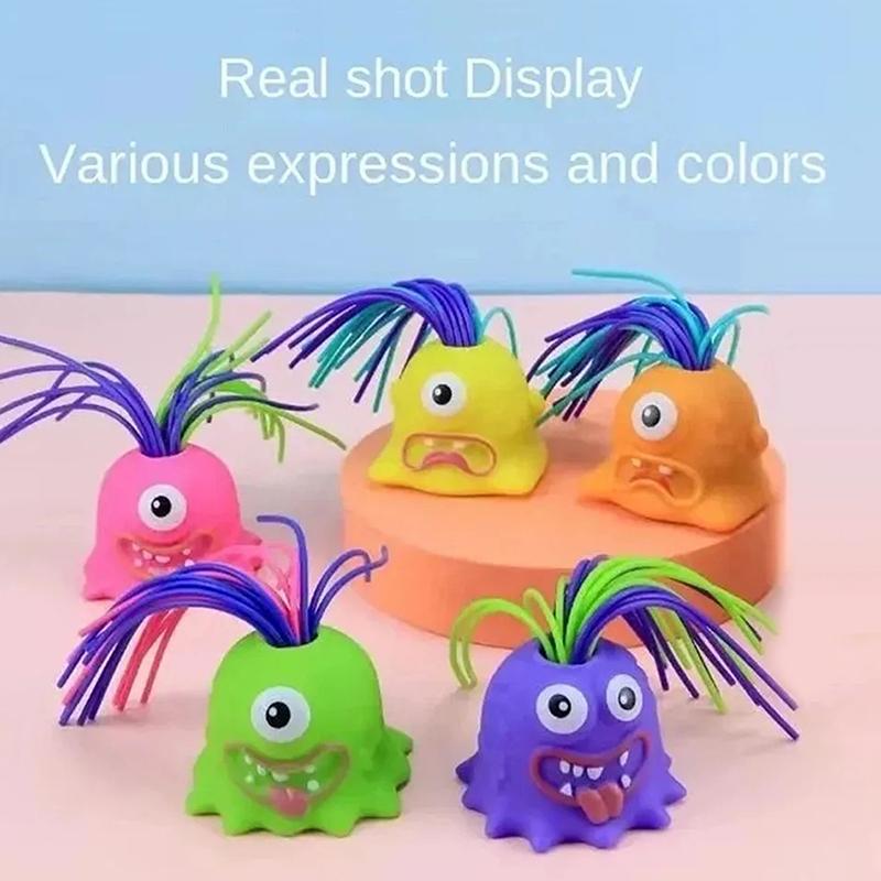 New Novelty Funny Hair Pulling Will Be Screaming Little Monster Kids Decompress Toys Christmas Creative Fun Educational Toys