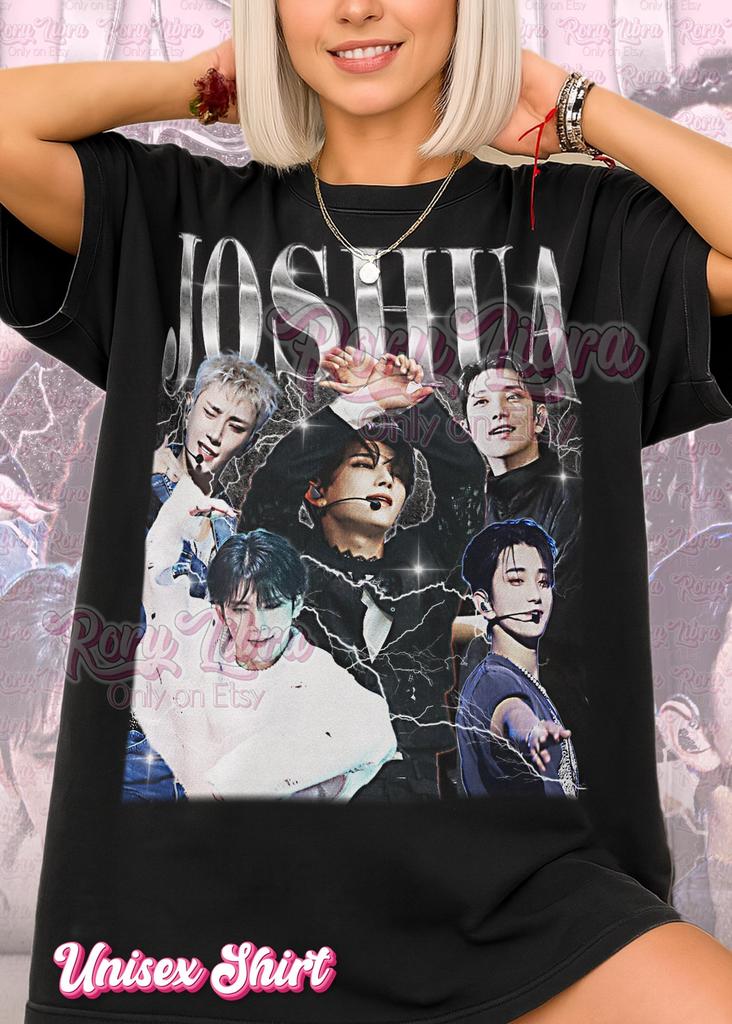 Joshua Bootleg Shirt and kids tshirt, Vintage Kpop Idol Singer Performer Seventeen Tee, 90s Retro Throwback T-Shirt and kids tshirt, Joshua Sweater
