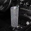 500ml Diamond Crystal Car Bottle Stainless Steel Water Bottle Bling Rhinestones Vacuum Flasks Coffee Cup Tumbler Car Accessories