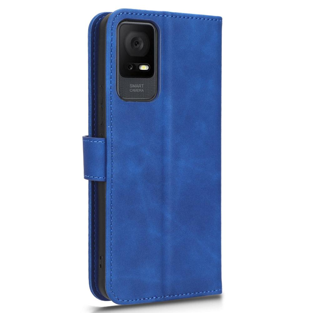 For TCL 408 TPU+PU Leather Phone Case Stand Wallet Shockproof Phone Cover