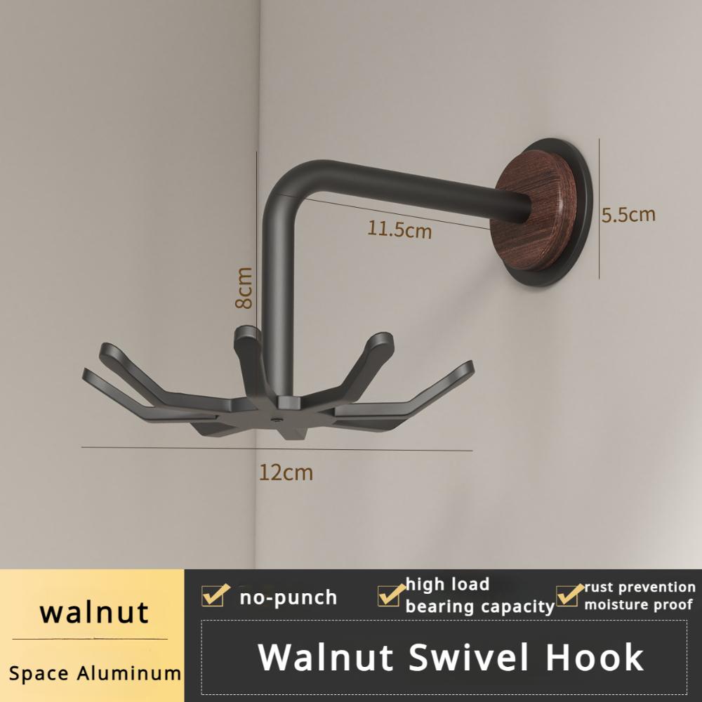 

Multifunctional Aluminum Hook for Kitchen, Simple Wall-Mounted Spoons, Spatula Organizer without Punching Holes