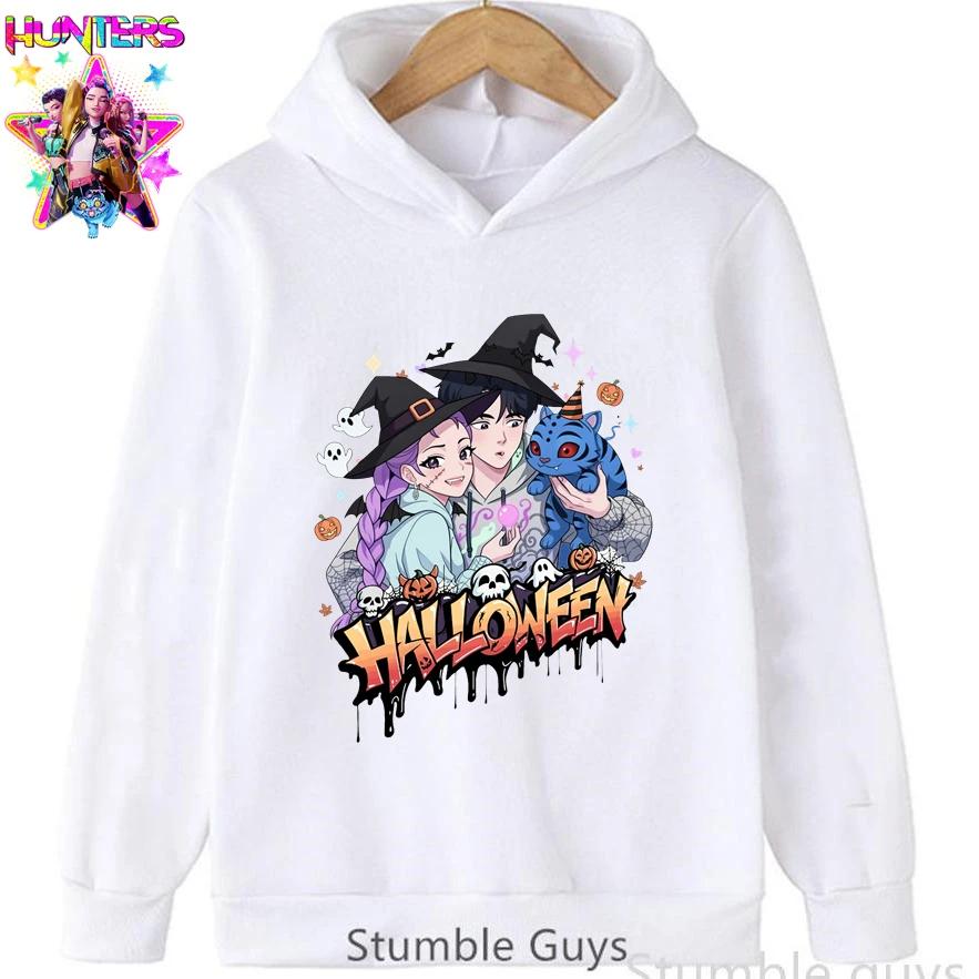 Kids Hoodies & Sweatshirts Kids Anime Kpop Demon Hunters Halloween Hoodie