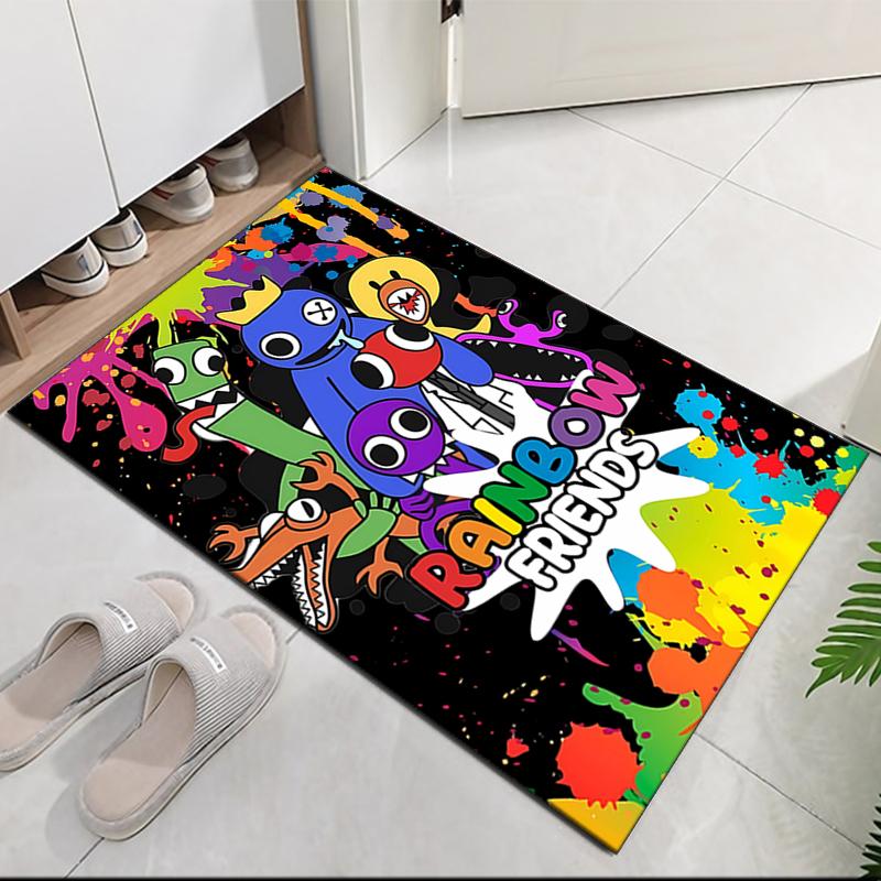 Rainbow Friends Printed Carpet, for Office Chair Living Room Bedroom Kitchen Room Decor Gifts.