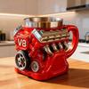 V8 Motor Harzbecher mit Inneneinsatz, Hochwertiges Mechanisches Dekohandwerk
