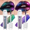 9-Color Chameleon Metallic Lip Gloss Lip Glzae High Shine Long-Lasting Lipstick Coral Tones for Stage & Halloween Makeup