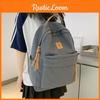 Pattern Xm Letter Solid Color Backpack Casual Student Schoolbag Lightweight Bag