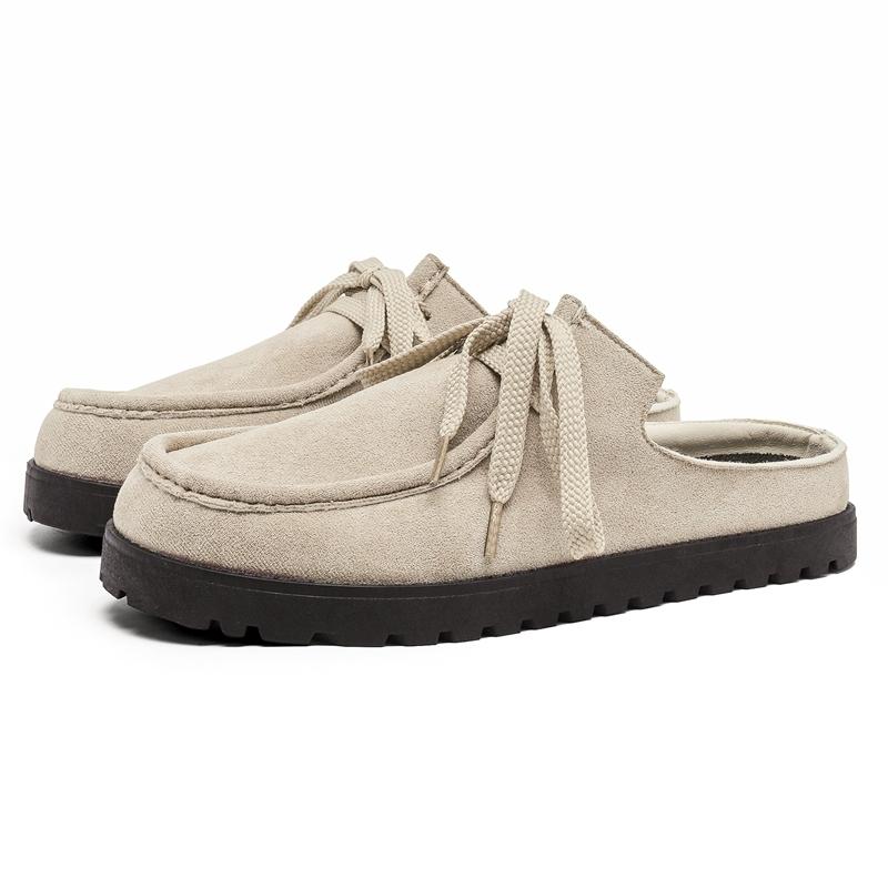 

Модные коричневые повседневные тапочки для мужчин, лоферы из замшевой кожи на платформе, слипоны, мужские туфли для вождения, легкая повседневная мужская обувь 44