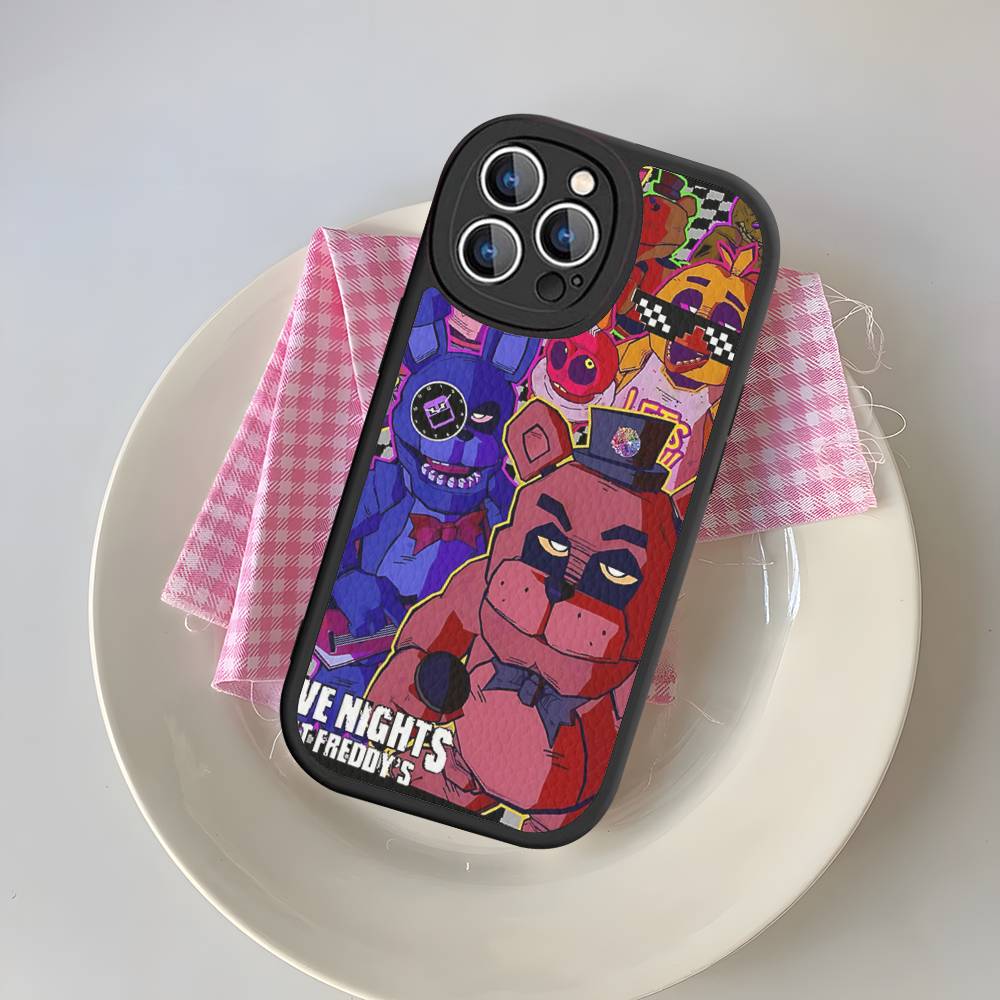 Game F-Five N-Nights At F-FreddyS Phone Case For IPhone 16 15 14 13 12 11 Pro Max Plus Leather Soft Cover