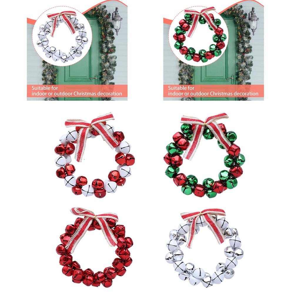 Christmas Bell Garland Accessory Party Supplies Wall Hanging Ornament for Christmas Tree Anniversary Window Bedrooms Outdoor