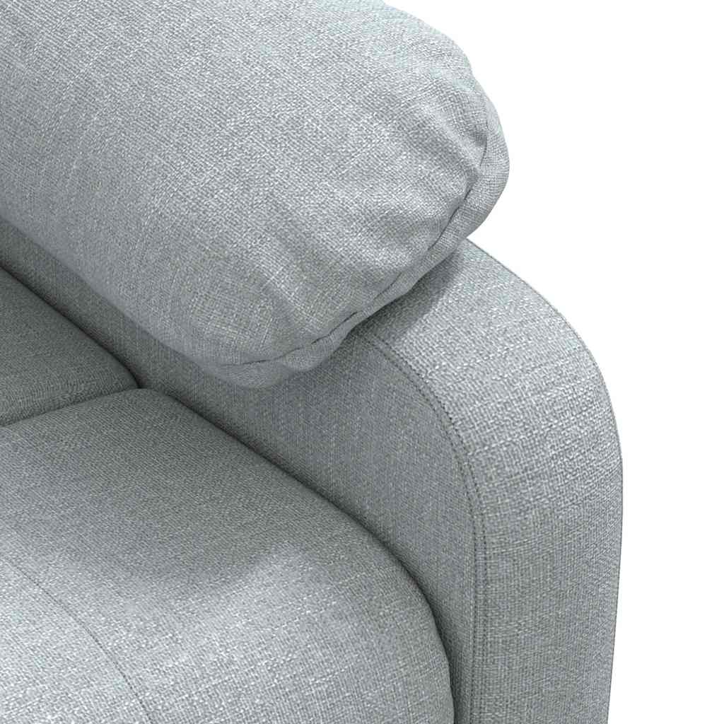 Massage Chair Light Grey Fabric