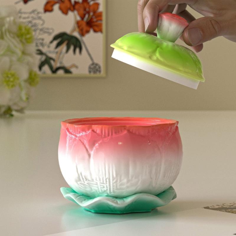 Candle Container Mold Set Flexible Silicone Mold with Lid Effortless Demolding for DIY Candle Storage Box Making
