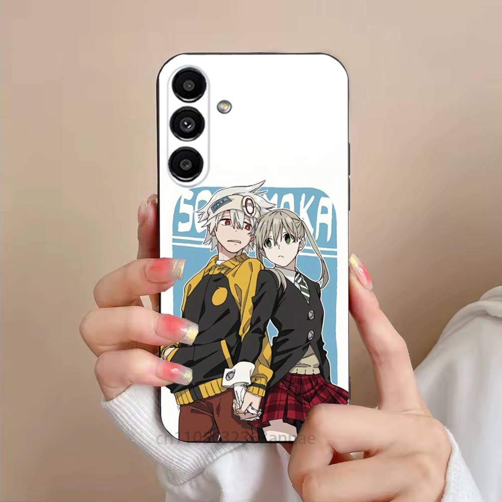 

S-Soul Eater Anime Phone Case For Samsung S25,24,21,22,23,S30,Ultra,S20,Plus,Fe,Lite,Note,S10,S9,Black Soft Shell SamsungS30Plus